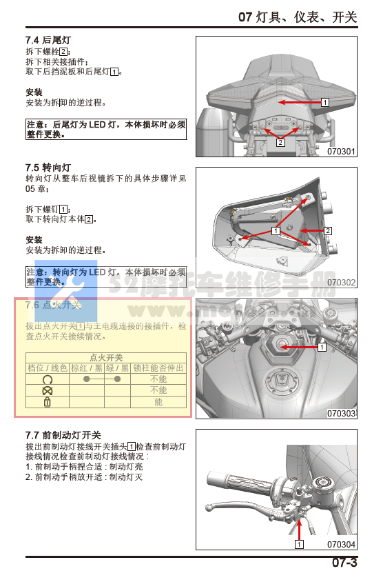 春风1250TR-G维修手册春风国宾1250（不带发动机）插图3