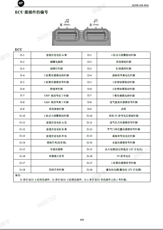 钱江闪350维修手册(链条款)QJ350-12B维修手册插图1