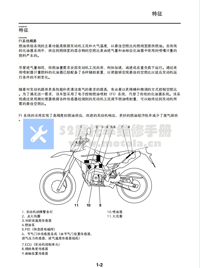 简体中文版 雅马哈 WR125R WR125X 维修手册插图4