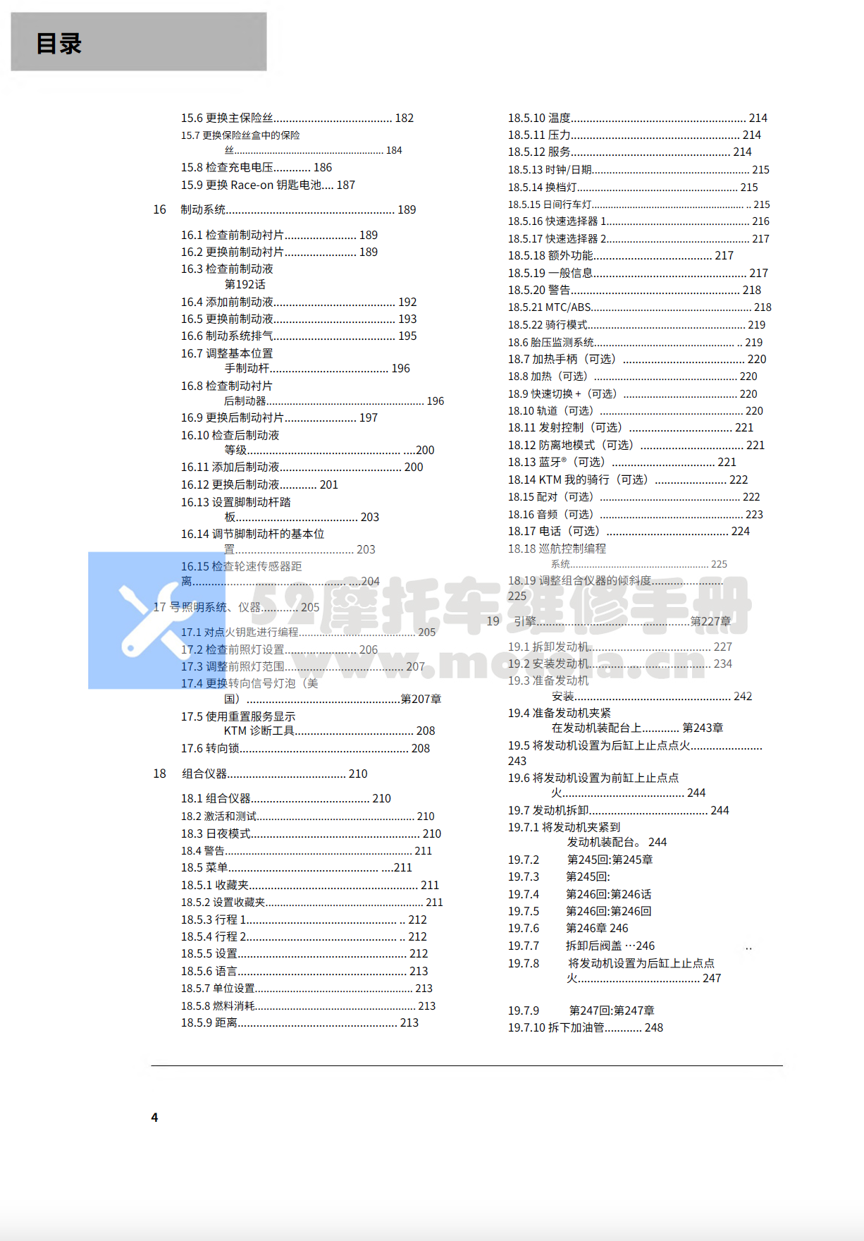 简体中文版2019KTM1290SuperDukeR维修手册插图1