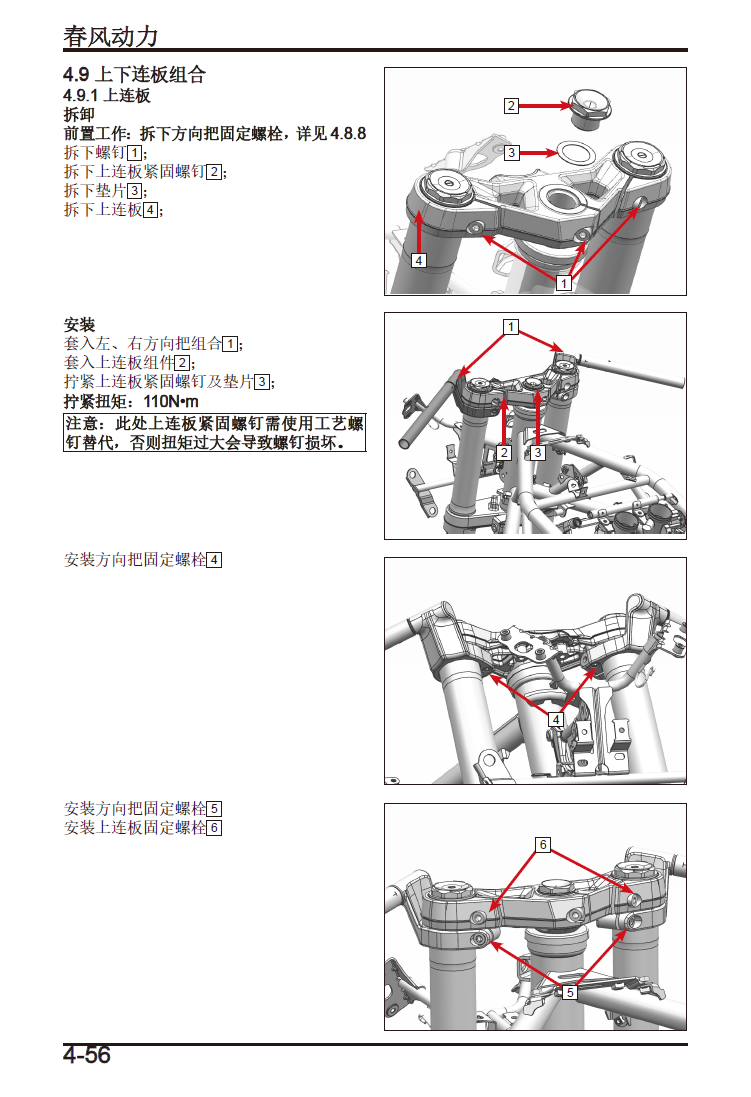 春风450SR-S维修手册CF400-9(单摇臂)插图2