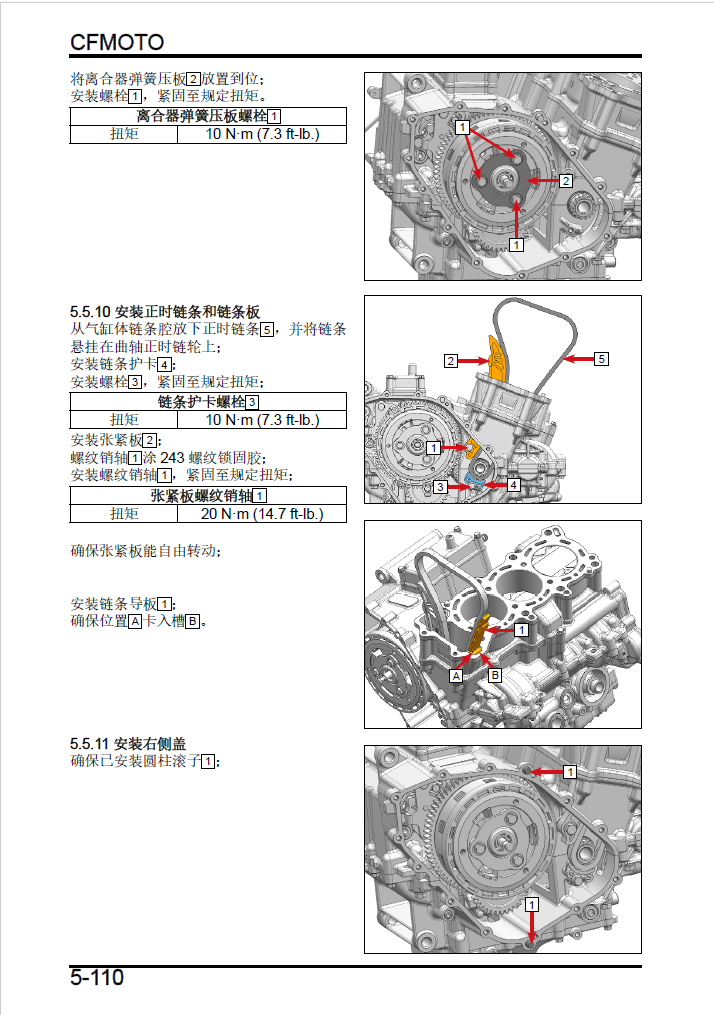 春风675SR-R维修手册CF650-10插图