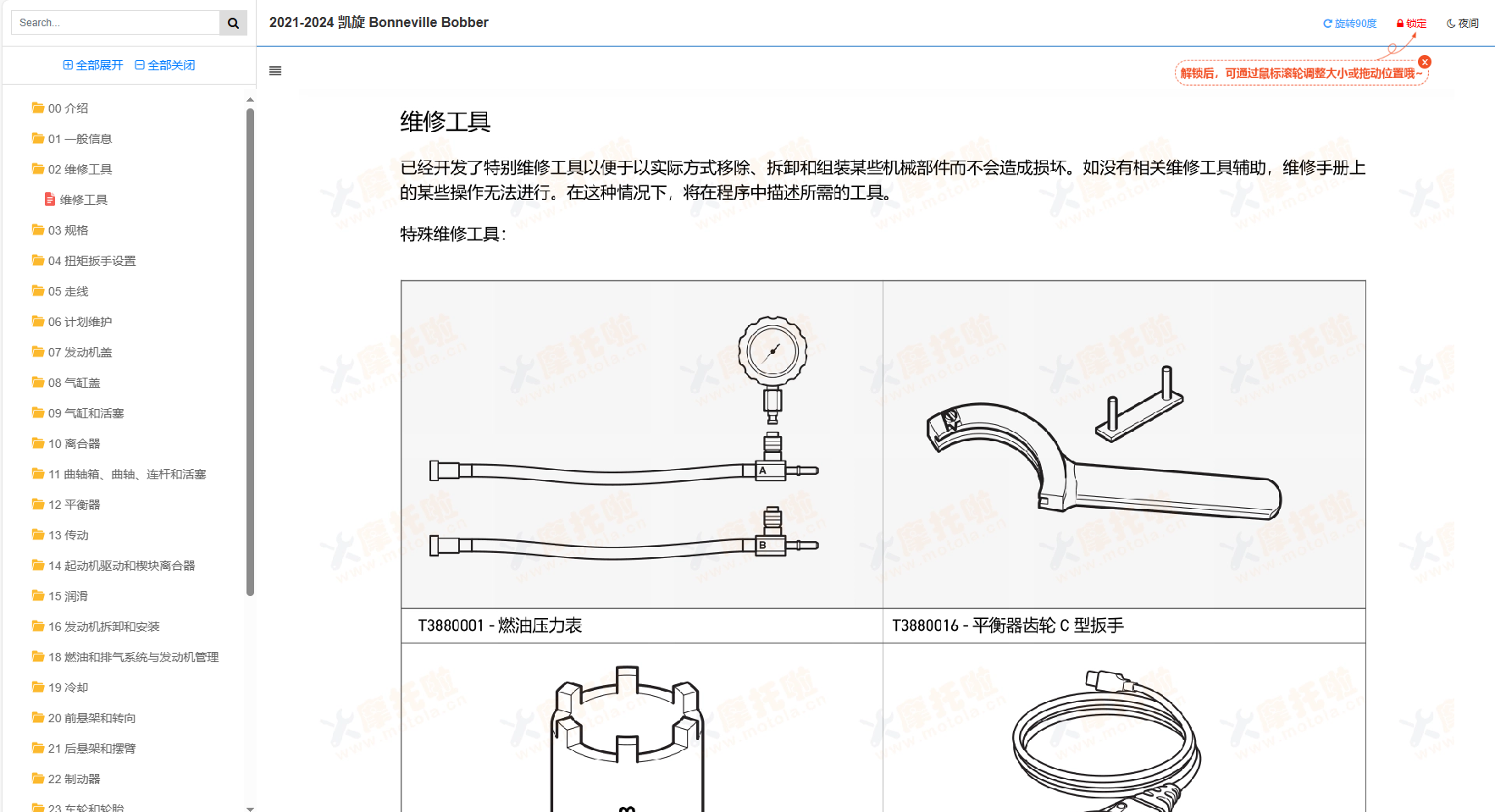 2021-2024凯旋Bonneville Bobber维修手册插图2